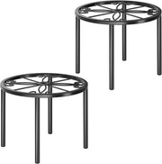 Supporto per piante in metallo - 2 pezzi di supporto per vaso fiorale - rastrelliera robusta per interni e esterni cortile stanza.