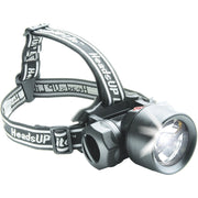 Trade Shop - Torcia Lampada Da Testa Frontale 6 Led Pesca Grotte Fascio Luce Waterproof -