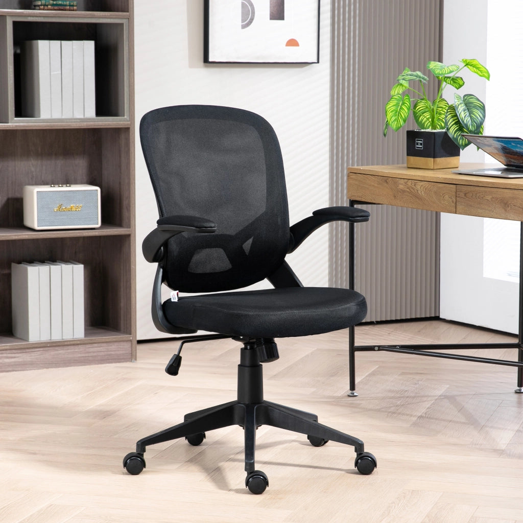 Sedia da Ufficio Girevole con Schienale a Rete e Altezza Regolabile ¨C Minimal ¨C Nero