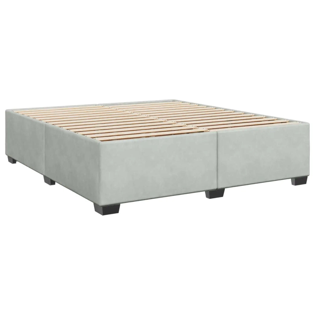 Letto box spring con materasso Grigio Chiaro 180 x 200 cm 3450764