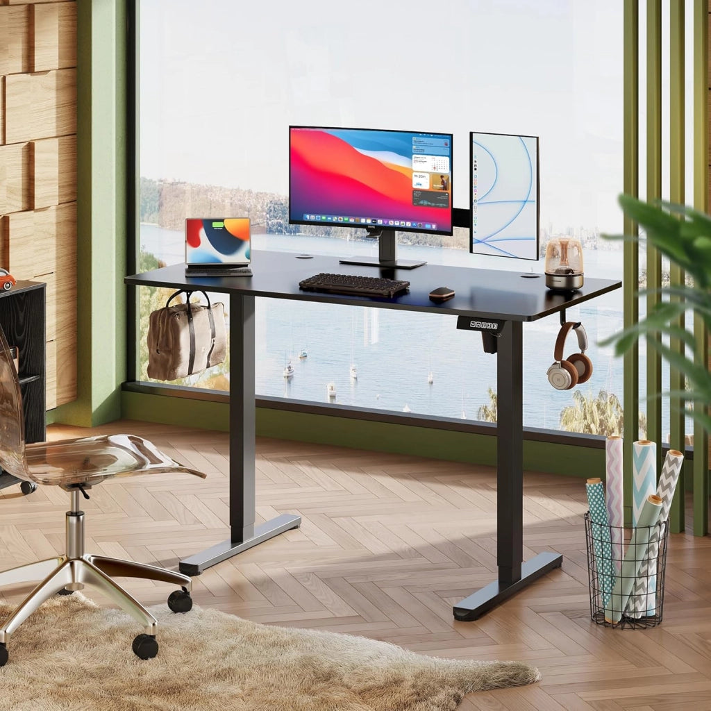 Scrivania regolabile in altezza ¨C Minimal ¨C 120x60 cm, nero