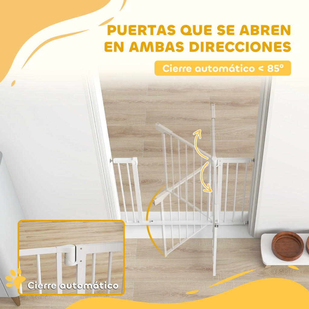 Barriera di Sicurezza per Bambini e Cani ¨C Minimal ¨C 76-102 cm Bianco