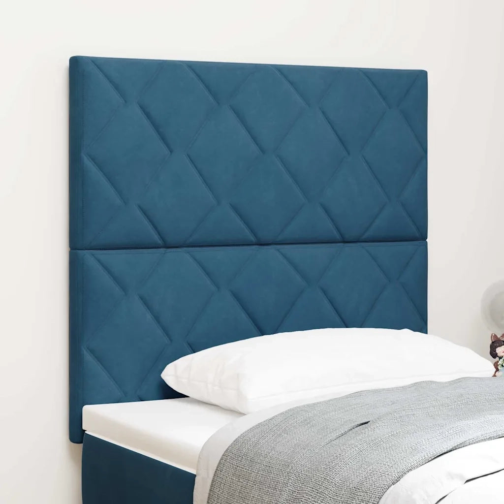 Testiera | Testata Blu Scuro 90 cm Velluto