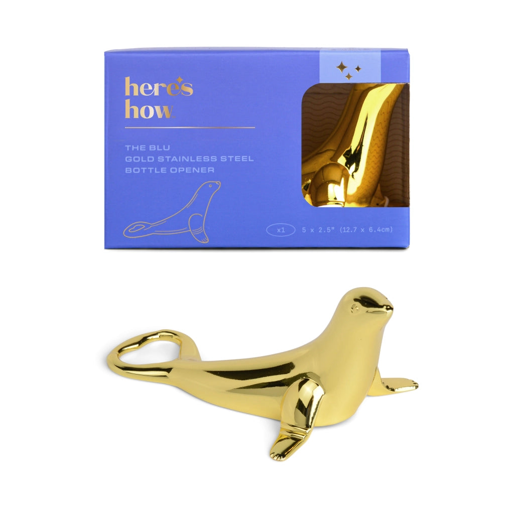 Apribottiglie Foca -  The Blu - Colore Oro