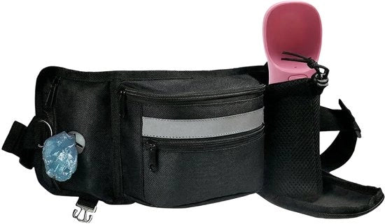 Borsa alimentare impermeabile - Borsa cibo per cani grande capacità - Borsa snack per cani multifunzionale - Cintura per cani - Tasca per cani multifunzionale - Tasca impermeabile e resistente - Tasca per cani per trascinamento
