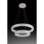Sospensione Soledad T cromo LED