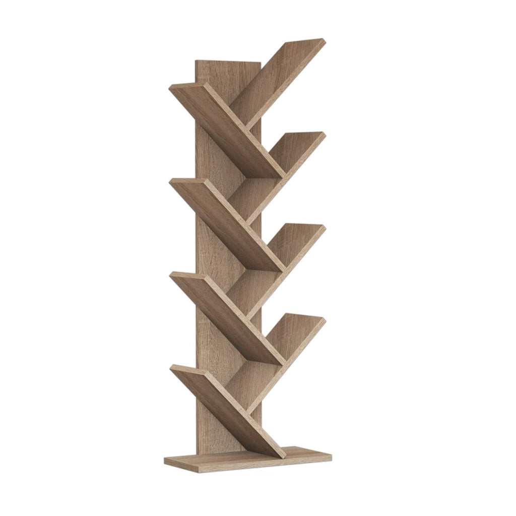 Libreria in legno "Hitit" - 46 x 22 x 128 cm - Marrone