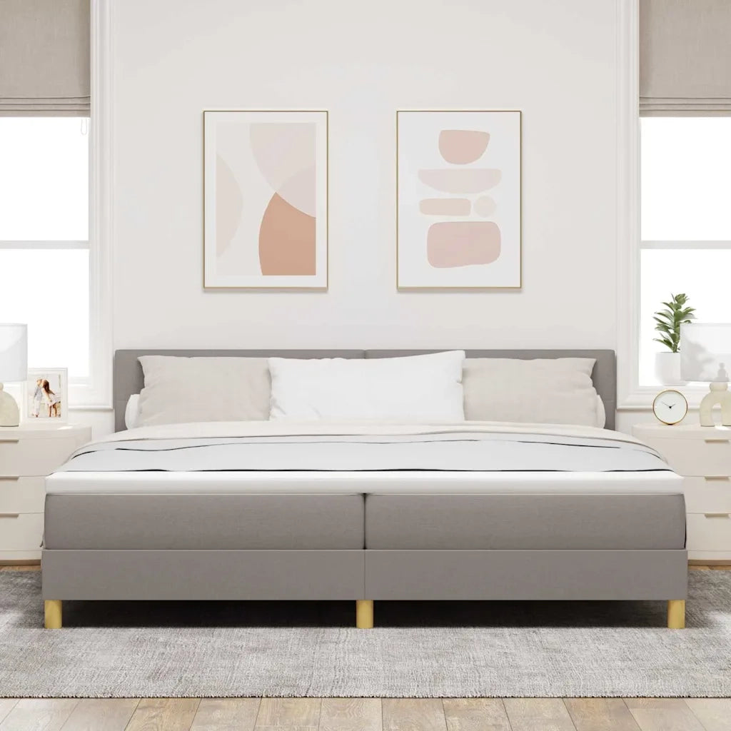Letto a Sorgente LED con cuscino Talpa 200 x 200 cm Tessuto 3342468