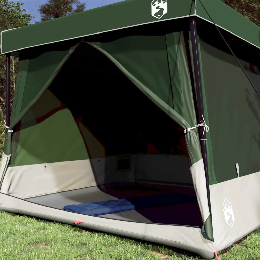 Set di Tende da Campeggio 2 pcs Verde Taffeta e Tessuto 3337176