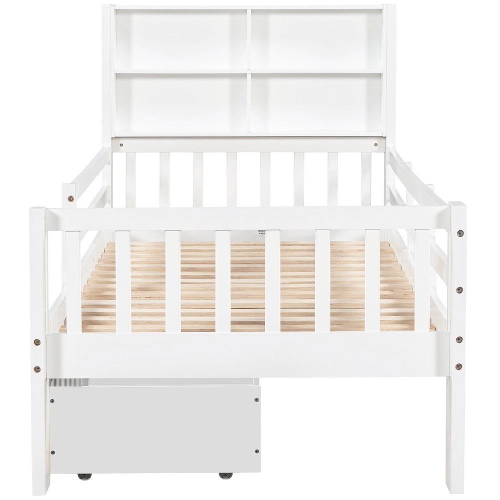 Letto Bambini con Cassetti e Lavagna ¨C MINIMAL ¨C Bianco 90x200
