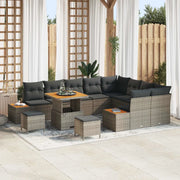 Set Divano da Giardino con cuscino 12 pcs Grigio 3363343