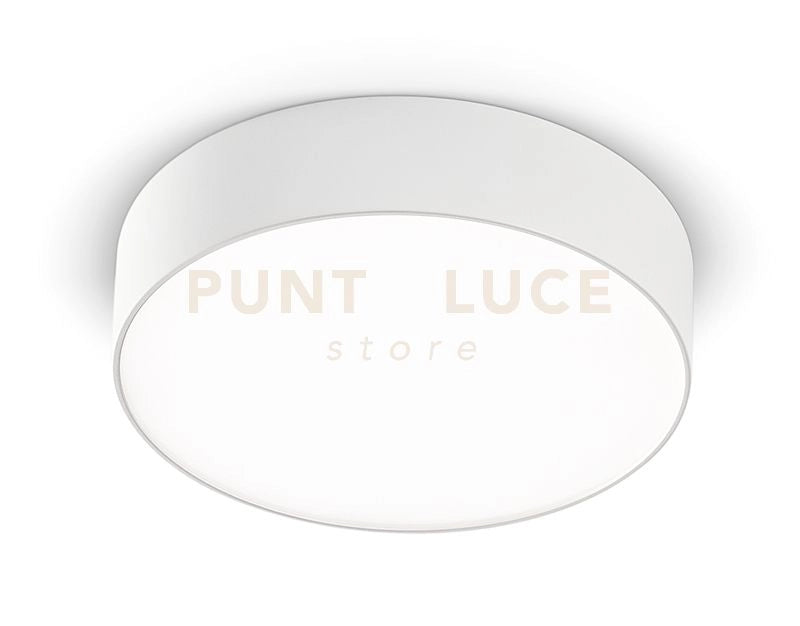 GPL260C- PLAFONIERA IN ALLUMINIO BIANCO A LED 3000K 1200LM 16W D.17,5CM