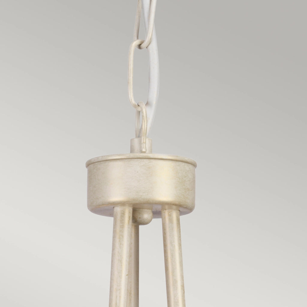 Lampadario candelabro Olivia Elstead avorio oro 3xE14