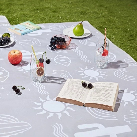 Decken da picnic acqua resistente - Matrimonio da esterno - Matrimonio da campeggio - Matrimonio da spiaggia - Ammortizzabile con tasca nascosta - 200 x 150 cm - Matrimonio da picnic