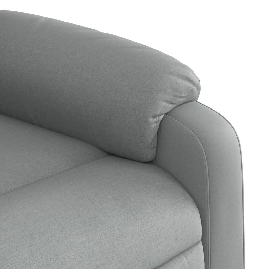 Poltrona reclinabile in tessuto grigio chiaro 3205772