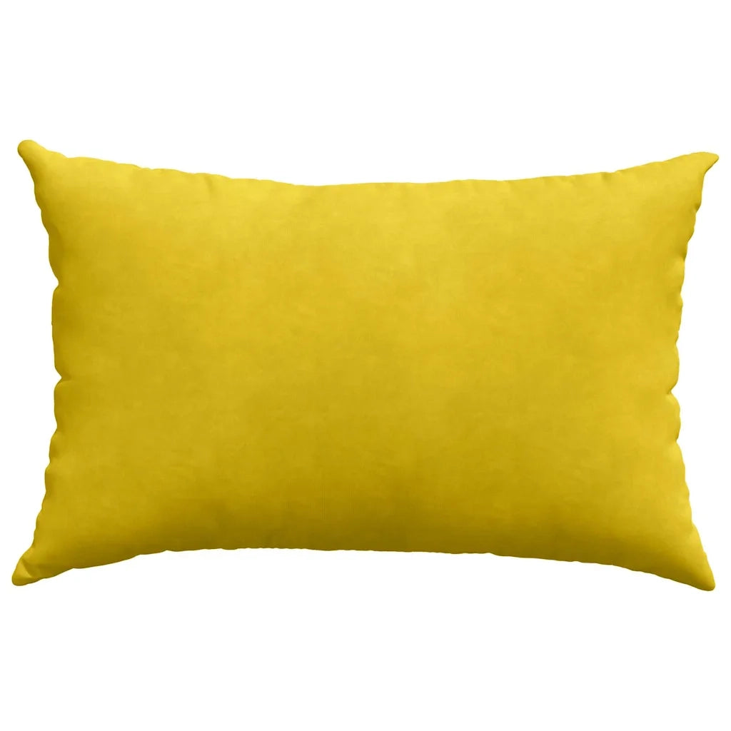 Cuscini da Divano 2 pcs Giallo 60 x 40 cm Tessuto in Cords 42013677