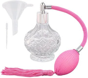 Flacone di Parfum 100ml con Spruzzatore per Olio e Lotion Rosa con Cristalli