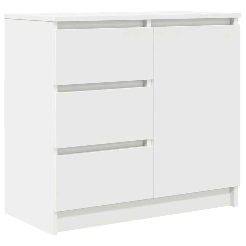Credenza con Cassetto-Buffet-Armadio da cucina Bianco 71x35x65 cm in Legno Multistrato 392932