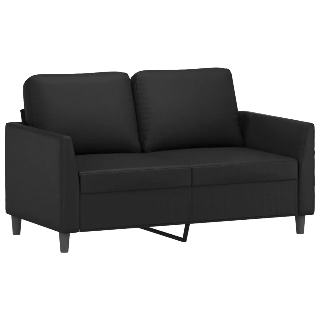 Set di Divani 3 pz con Cuscini Nero in Similpelle 3201755