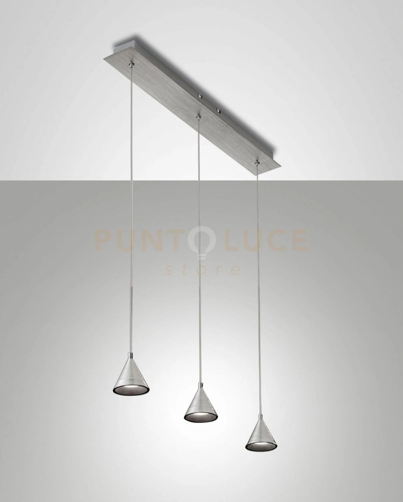 DELTA SOSPENSIONE 3 LUCI ALLUMINIO 3443-47-212