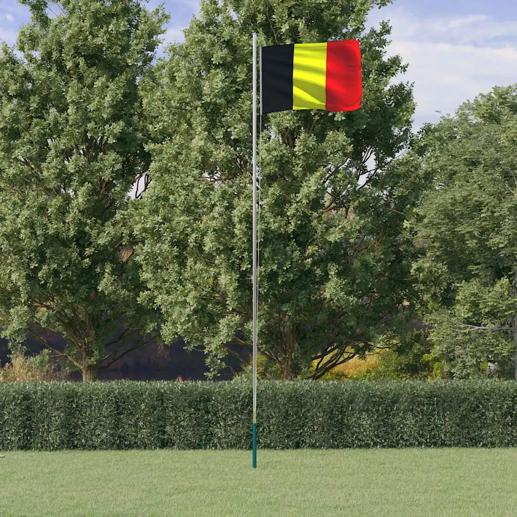 Asta e Bandiera Belgio 6,08 m Alluminio 3147087