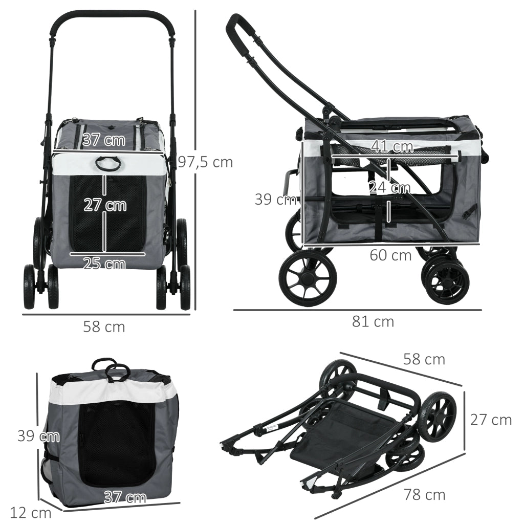 Casetta da Esterno per Cani Pieghevole ¨C Minimal ¨C Grigio