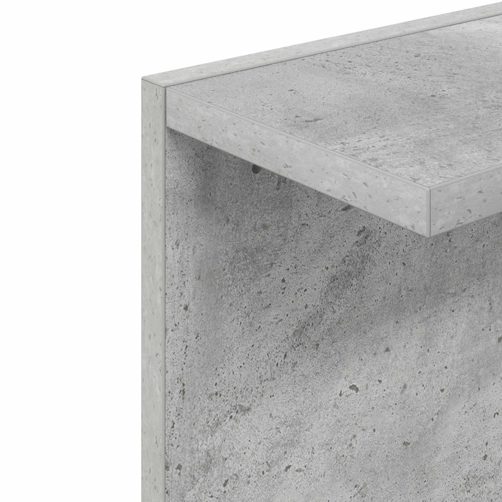 Scaffale da parete Grigio Cemento 25 x 15 x 100 cm 8012386