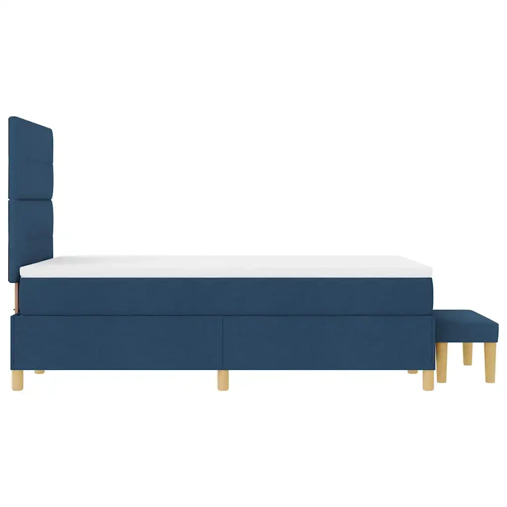 Letto a molle con testiera Blu 190 x 120 cm Tessuto 3344288