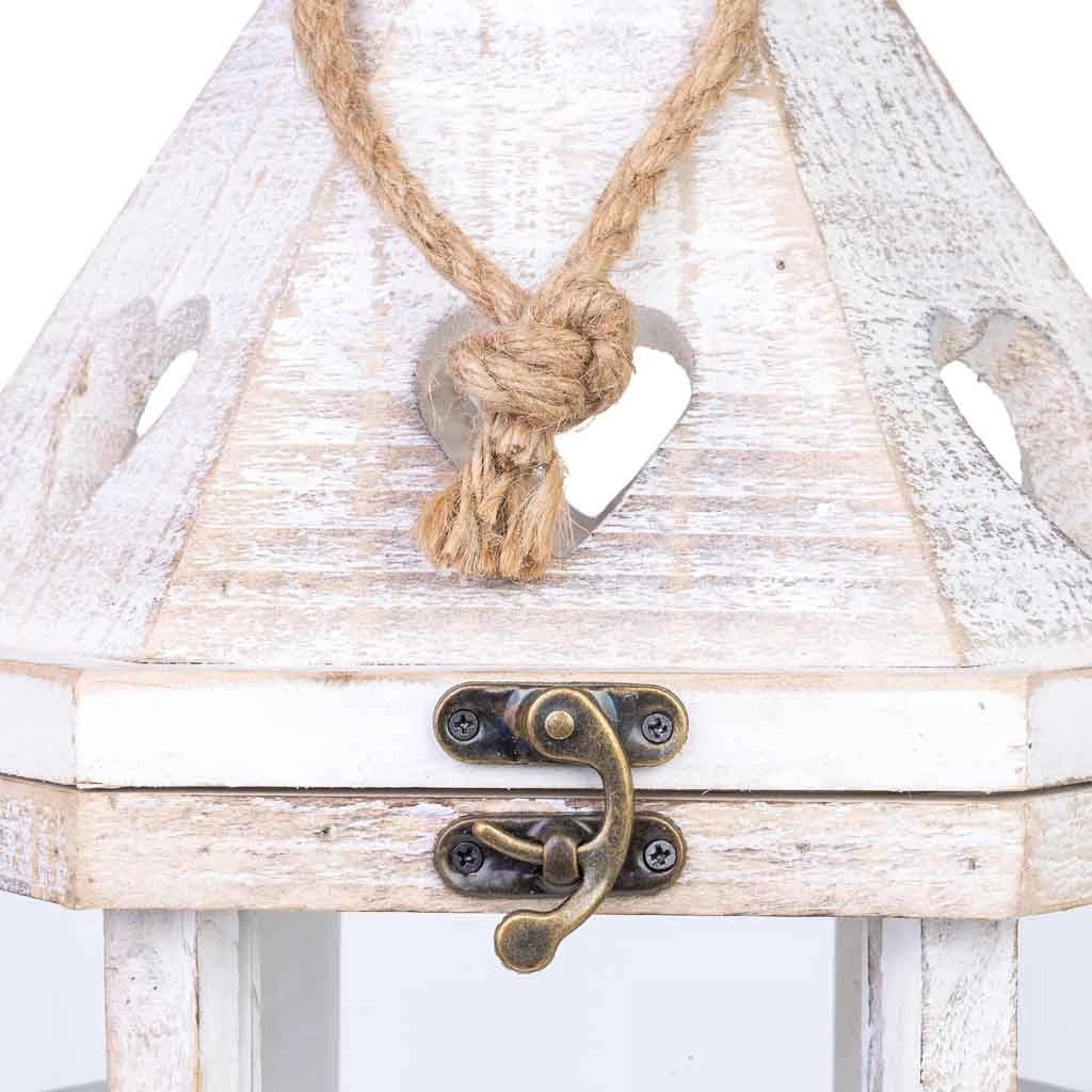 Lanterna in legno 22x22x51h cm