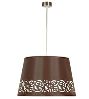 Candellux Kaszmir lampada a sospensione marrone E27 Ø35