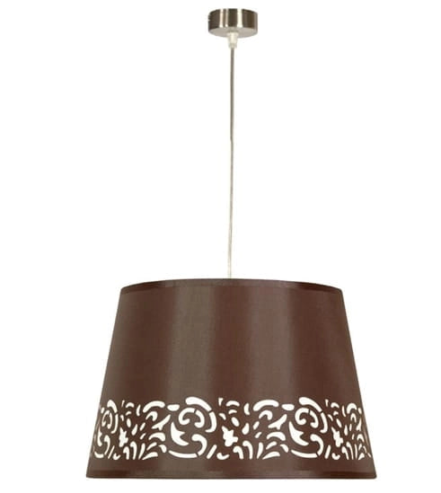 Candellux Kaszmir lampada a sospensione marrone E27 Ø35
