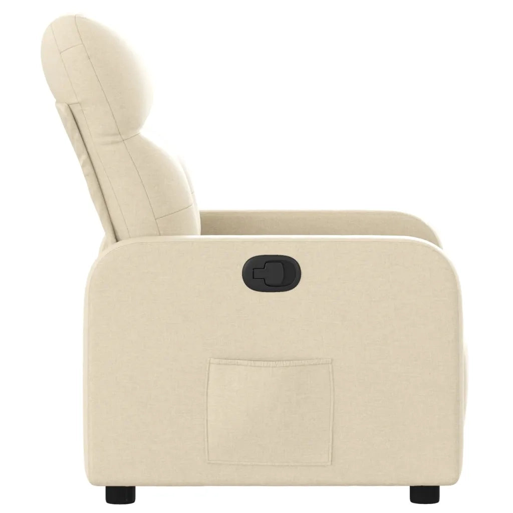 Poltrona Reclinabile in Tessuto Crema 374205
