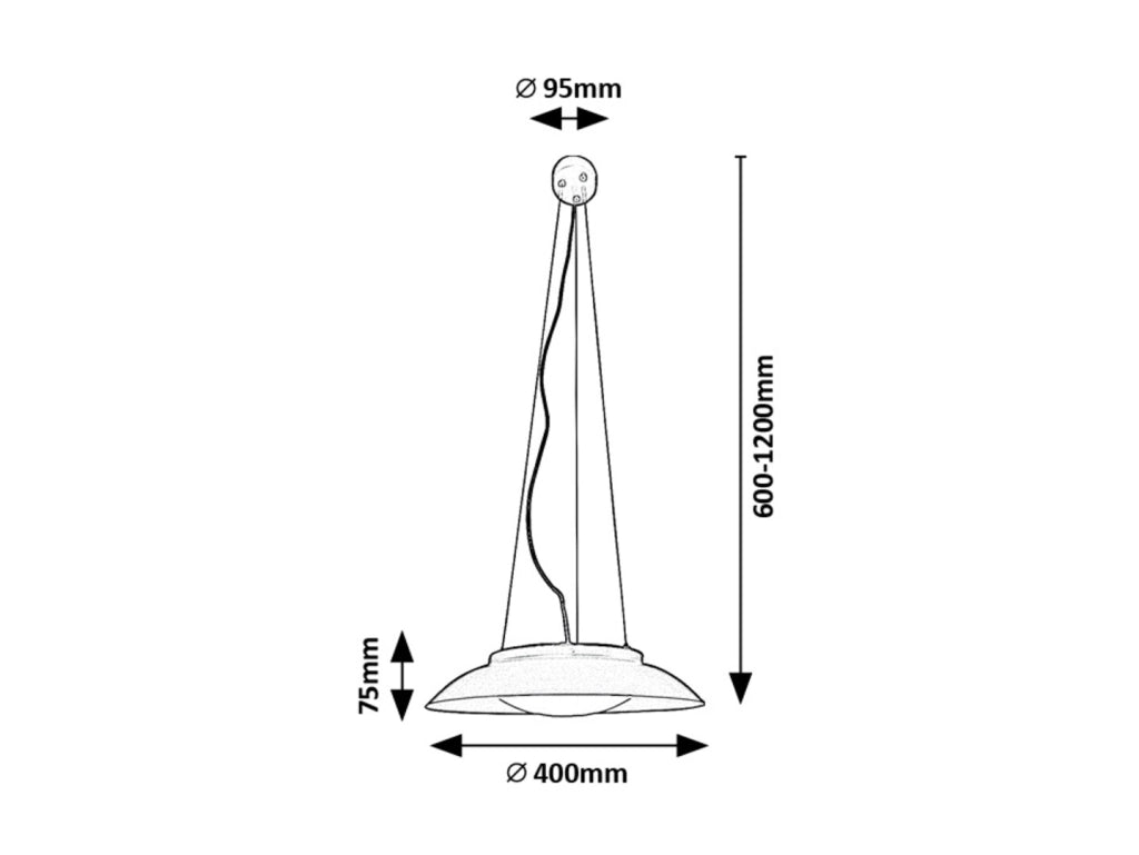 Lampada a sospensione LED 24W Hafsa Rabalux nero oro