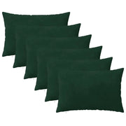 Federa 6 pcs HEERLEN Verde Scuro 50 x 80 cm Velluto 911908