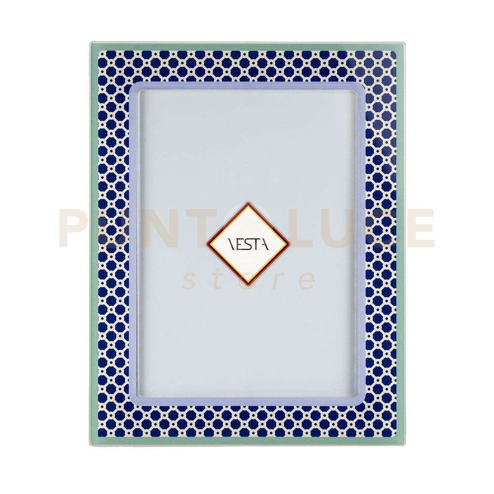 PORTAFOTO MEDIO DECOR IN CRISTALLO ACRILICO BLU