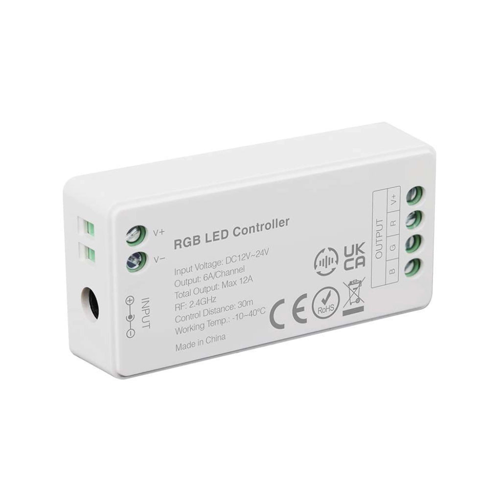 Centralina Controller 4 Canali 12/24v Rgb+W Wifi Wireless RF SKU 2913