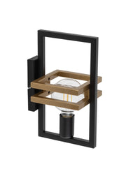 Applique loft nero oro Merci E27 15W Sigma Lighting