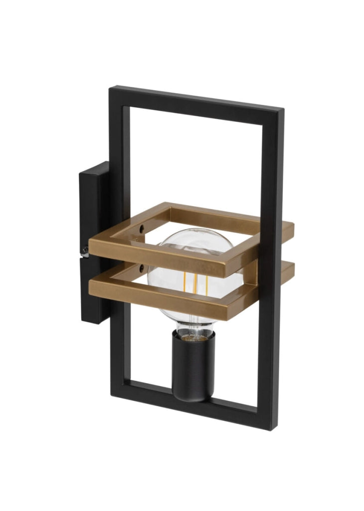 Applique loft nero oro Merci E27 15W Sigma Lighting
