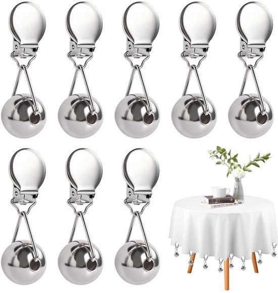 Pesi per tende da finestra impermeabili - Pesi per tende da finestra per esterni - Pesi per tende da finestra - 8 pezzi - Duraturo e resistente agli urti - Formato compatto - Pesi per tavolo
