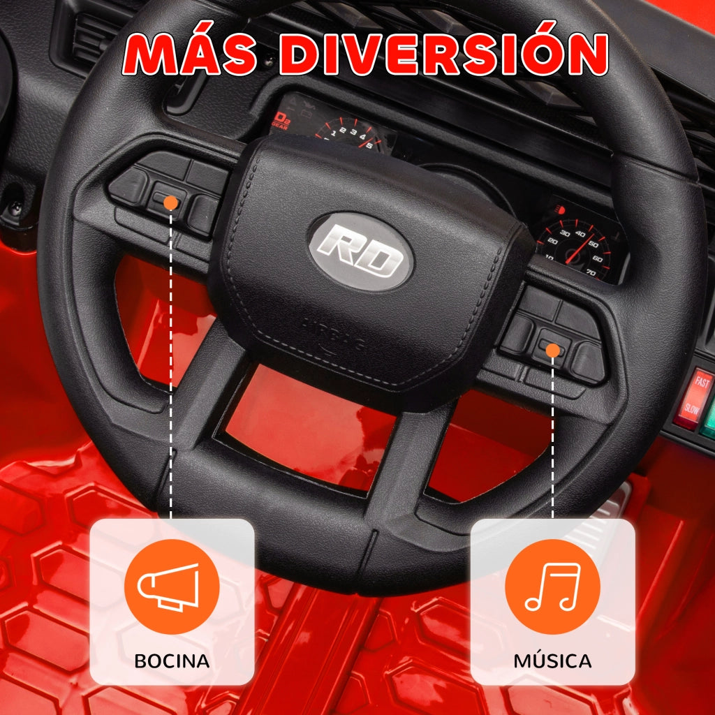 Auto Elettrica per Bambini con Telecomando ¨C Minimal ¨C Rosso