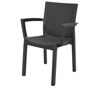 POLTRONA PANAREA CONFORT RATTAN ANTRACITE