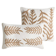 Set di 2 cuscini decorativi bianchi e beige in cotone e juta 45/30 x 45/50 cm Cuscino decorativo