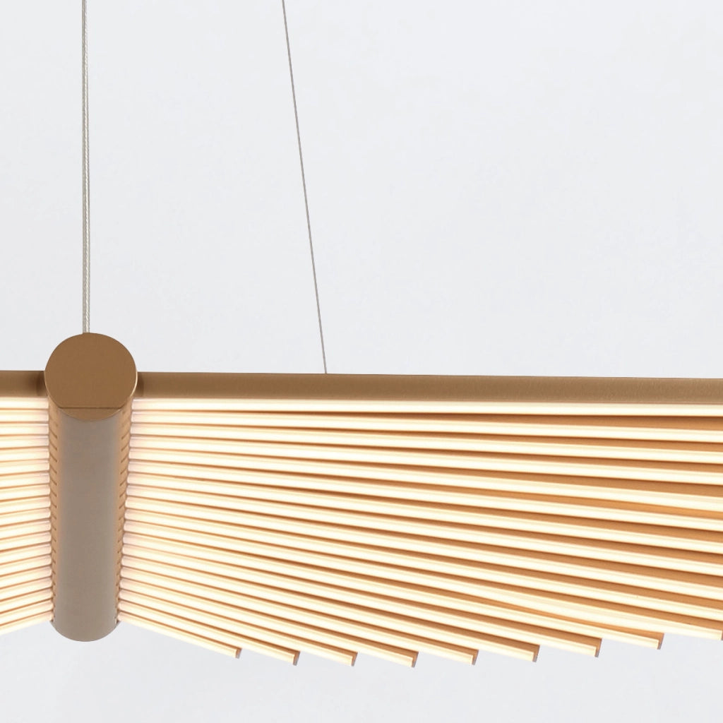 Lampadario LED Seraph Quintiesse oro spazzolato 57W