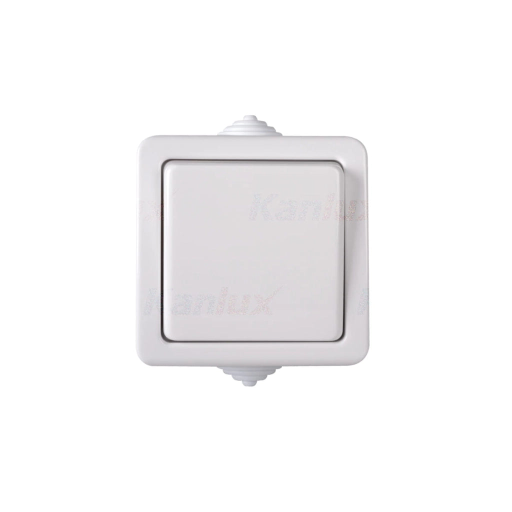 Interruttore deviatore bianco IP54 Kanlux TEKNO 33499