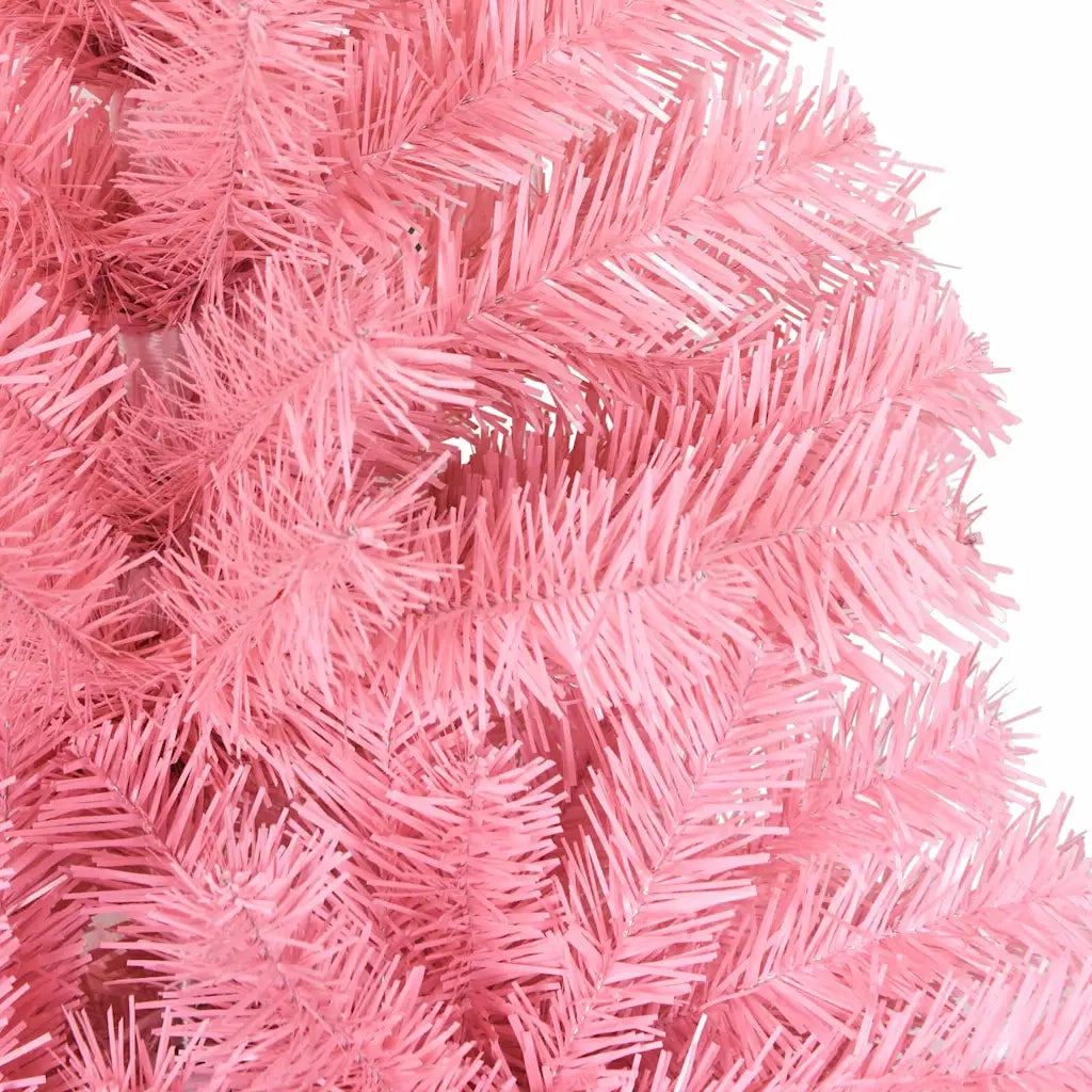 Albero di Natale | Decorazioni natalizie con 150 LED con supporto Rosa 150 cm PVC
