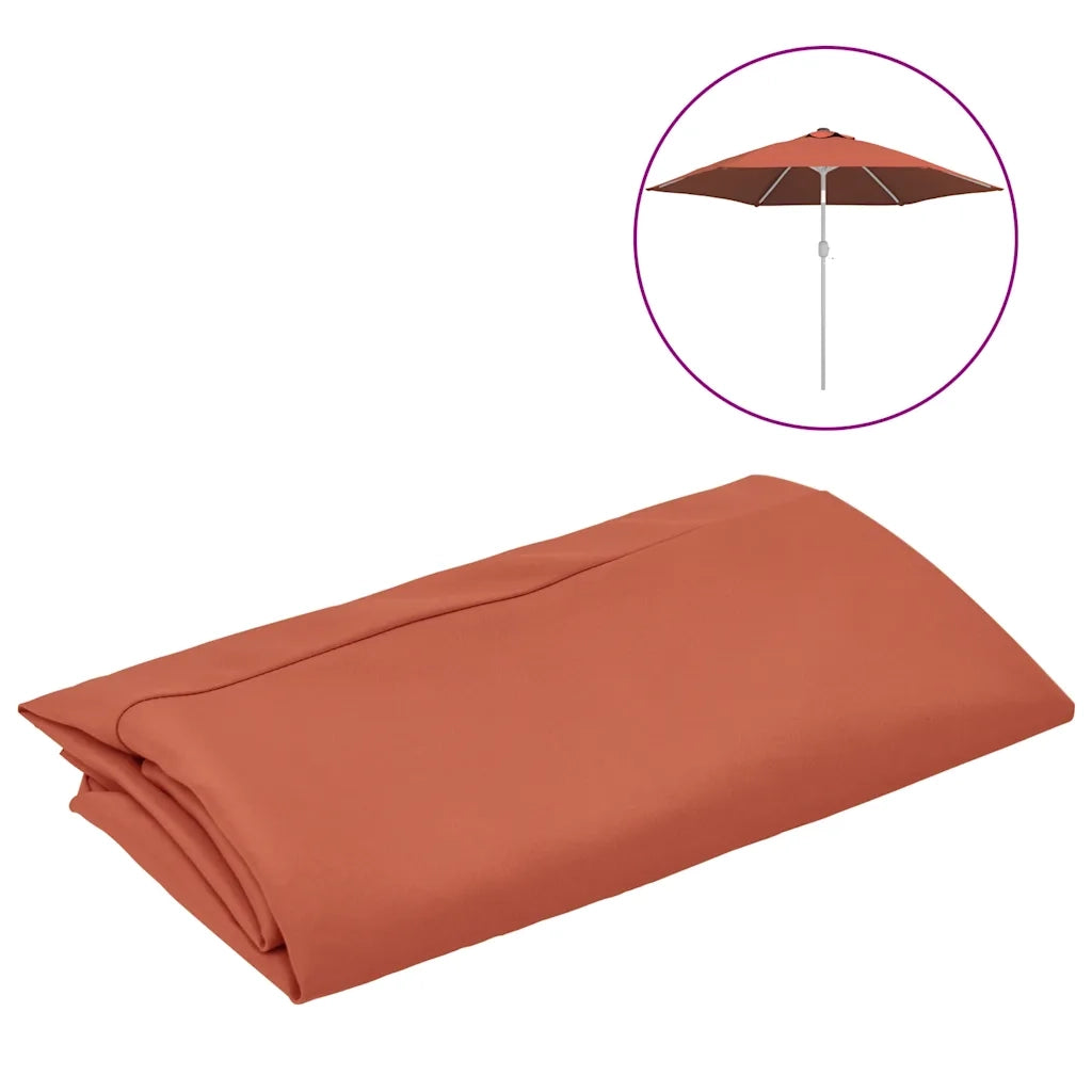 Telo di Ricambio per Ombrellone Terracotta 300 cm 313801