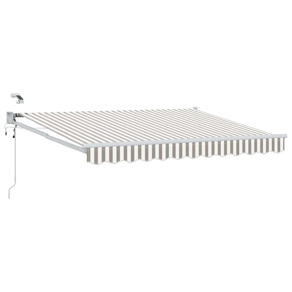 Tettuccio Elettrico Retrattile Grigio chiaro e bianco 3426363
