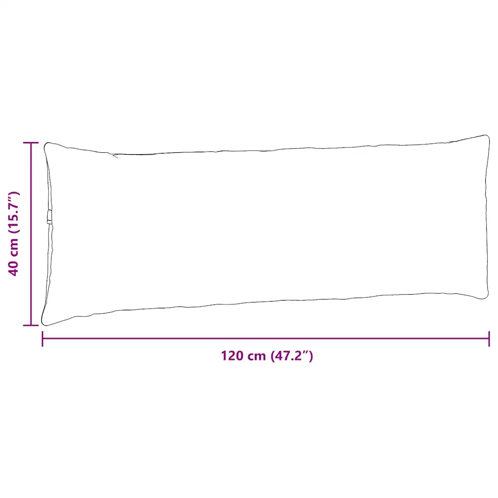 Cuscini da Divano 2 pcs Rosso Vino 120 x 40 cm Tessuto 42013785