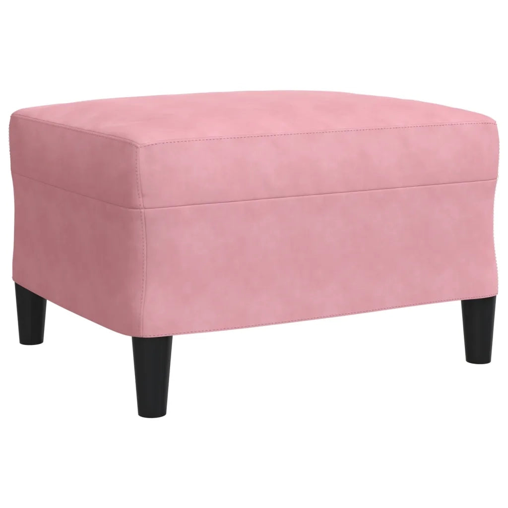Set di Divani 3 pz con Cuscini rosa in Velluto 3278404