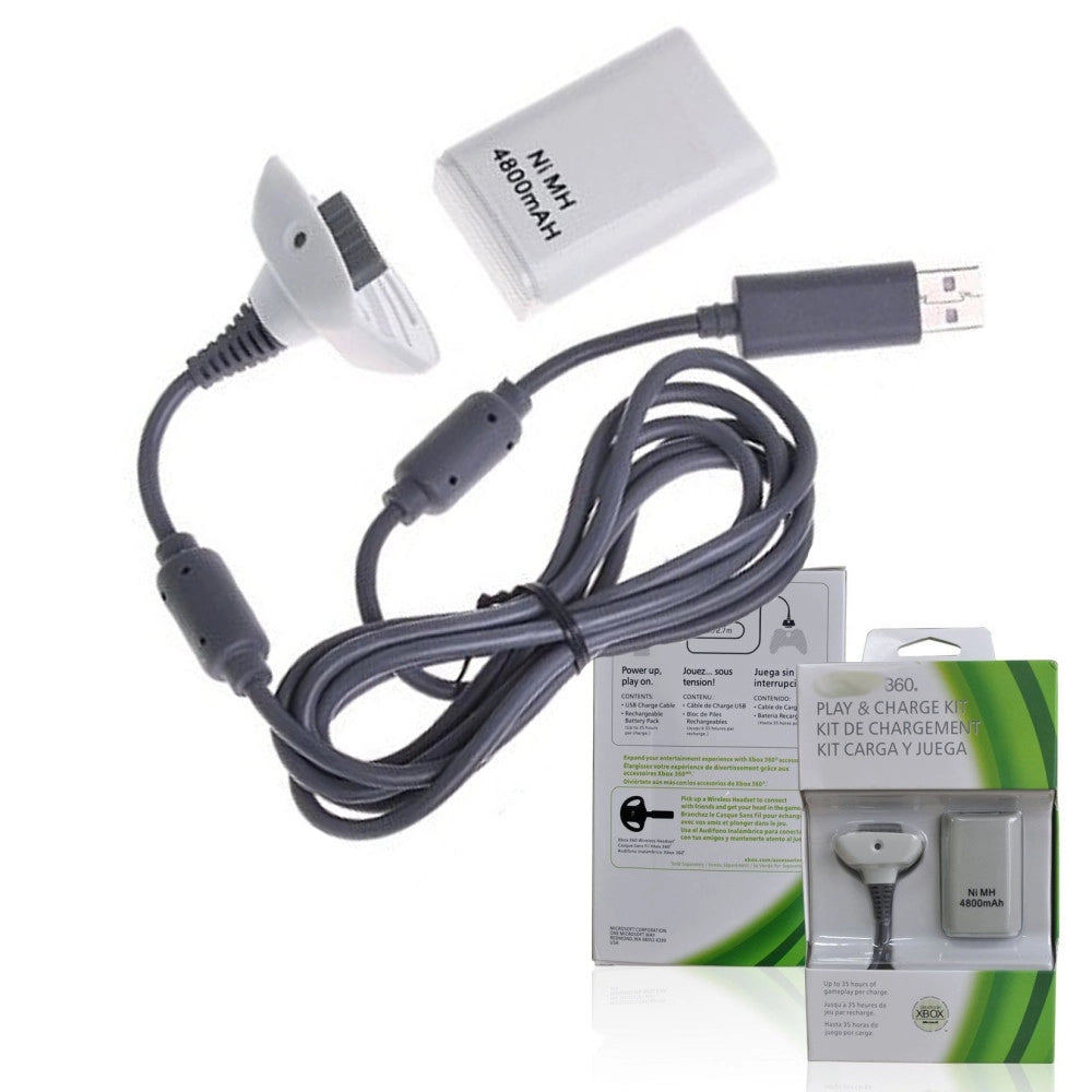 Trade Shop - Batteria Battery Pack 4800 Mah Per Joystick Joypad Controller Per Xbox 360 -